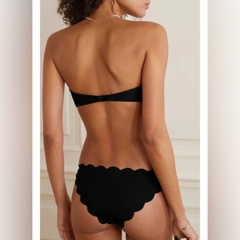 Marysia Antibes Scalloped Bikini Bottoms Medium